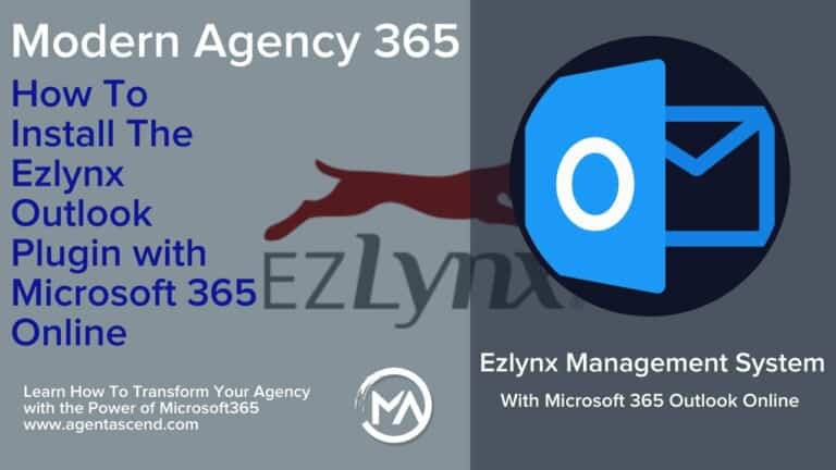 How To Install The Ezlynx Outlook Plugin with Microsoft 365 Online